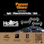 PanzerGlass Apple iPhone 15 Pro/15 Pro Max Hoops Black Metal