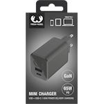 Fresh n Rebel Mini Charger USB-C+A GaN/65W Storm Grey