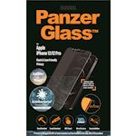 PanzerGlass Apple iPhone 12/12 Pro - Black Case Friendly CamSlider Privacy - Anti-Bacterial - MicroFracture Technology