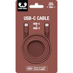 Fresh n Rebel USB-C - USB-C Fabriq cable - 2.0m - Safari Red