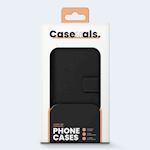 Caseuals 2-in-1 Removable Genuine Leather Wallet Bookcase with MagSafe Apple iPhone 15 - Black