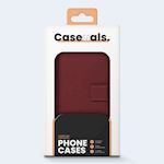 Caseuals 2-in-1 Removable Genuine Leather Wallet Bookcase with MagSafe Apple iPhone 15 Pro - Red